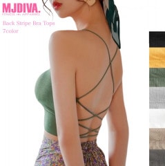 MJDIVA◆バックストライプsexyブラトップ7カラー|Ladie's tops