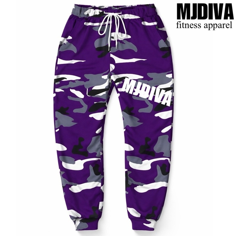 エムジェイディーバ　MJDIVA 男女兼用Mサイズ ドラゴンパンツ　迷彩　白 迷彩ダンスコーデセットアップPPズンバ ダンス フィットネスウェア