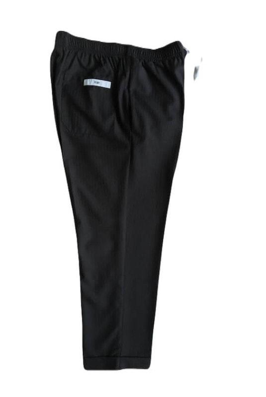 DRESSMAKER PANTS-SLIM  GRAY-STRIPE