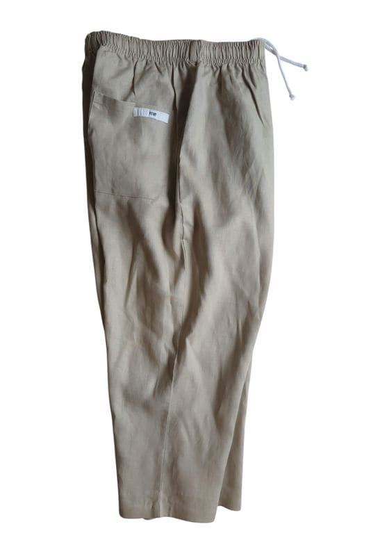SUNDAY PANTS-LINEN  L-GRAY