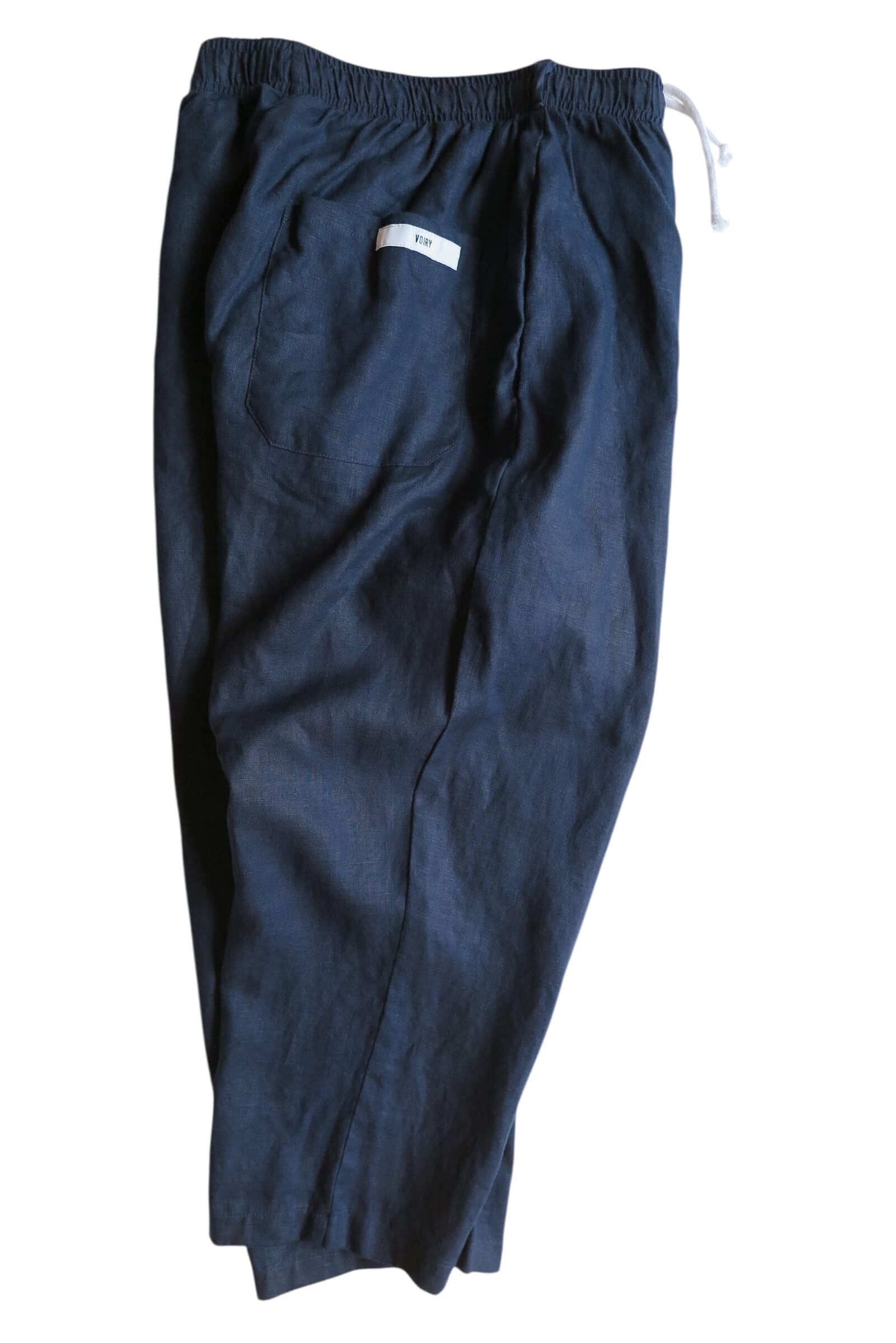 SUNDAY PANTS-LINEN NAVY | ORIGINALS,SUNDAY PANTS | VOIRY STORE