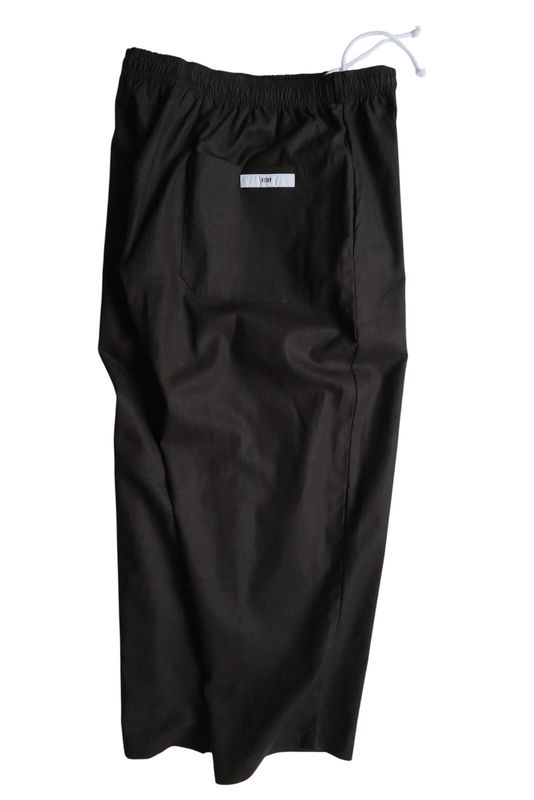 SUNDAY PANTS-C/LINEN  BLACK