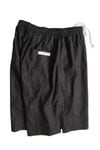 D.P SHORTS-C/LINEN  BLACK