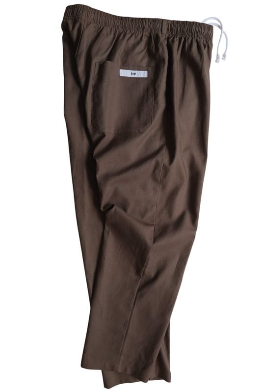 DOCTOR PANTS-C/LINEN  BROWN