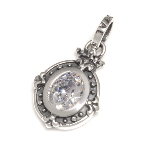 SMALL DEMI GOD OVAL W CZ