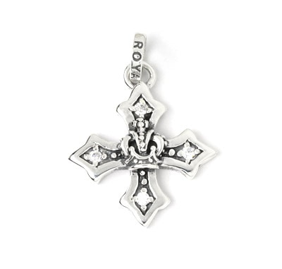 【本国オーダー・受注生産】Medium Harmony Cross w/Crown & Side CZs