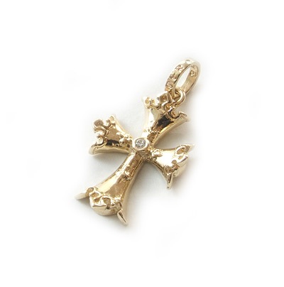 CAMERLENGO CROSS CHARM w CZ 10KGOLD【本国オーダー・受注生産】【お問い合わせ商品】