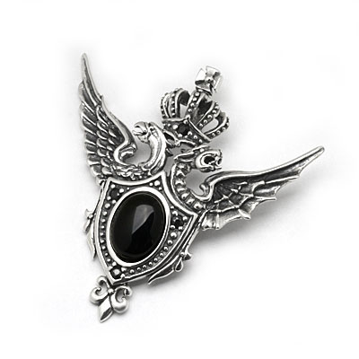 【本国オーダー・受注生産】CABOCHON SHIELD W/ PHOENIX & DRAGON