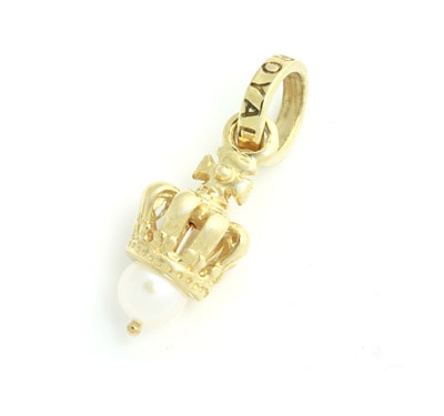 【本国オーダー・受注生産】TINY CROWN W/PEARL 10KGOLD