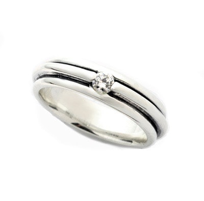 【本国オーダー・受注生産】Triple Band Plain w/CZ