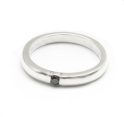 【本国オーダー・受注生産】HALO RING w 1 BLACKDIAMOND