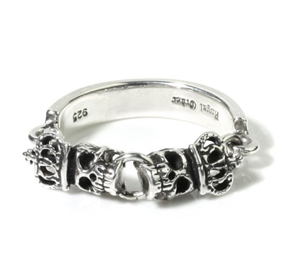 【本国オーダー・受注生産】Skull Chain w. Crowns