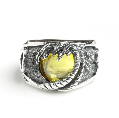 SUNSET ROMANCE w/ HEART CUTOUT SIDES & CABACHON CZ