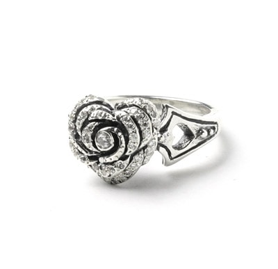 【本国オーダー・受注生産】Small Heart Rose w/PCZ