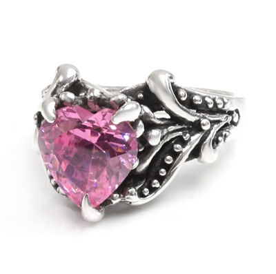 Fleur Vine with Heart CZ