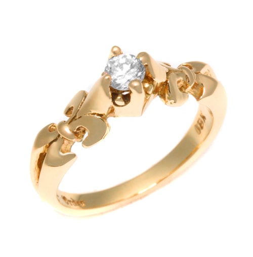 Tiny Vamp w/CZ 18K PINKGOLD