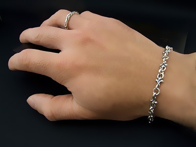 美品 ORDER ブレスレット 約18cm FLEUR CHAIN ロイヤルオーダー 【本国オーダー・受注生産】FLEUR CHAIN 詳細