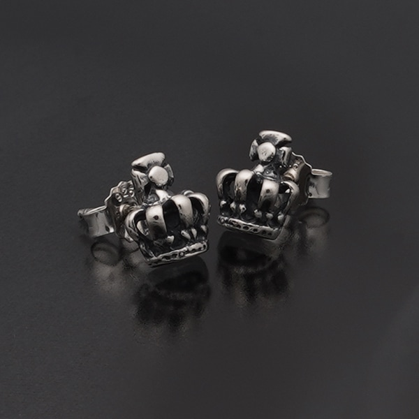 【本国オーダー・受注生産】HALF TINY CROWN STUD(1個単位)