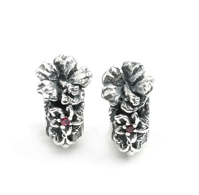 HIBISCUS ROUND W.PLUMERIA&CZ(1個単位)