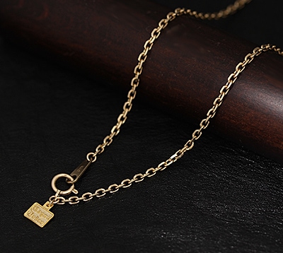【お見積もり商品】4FaceCutChain 0.5mm [18K YELLOWGOLD]