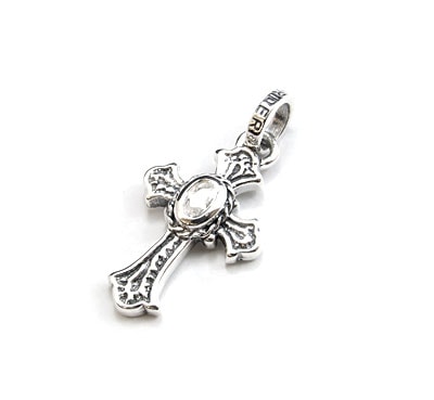 【本国オーダー・受注生産】SMALL CARVED CROSS W/CZ