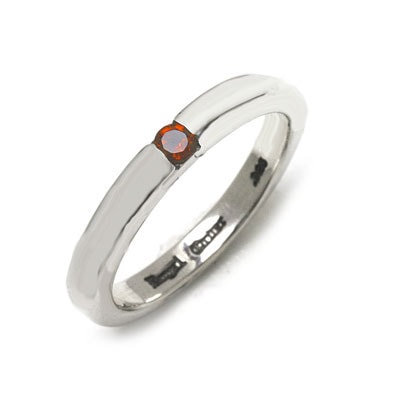 【本国オーダー・受注生産】HALO RING w/1 Garnet