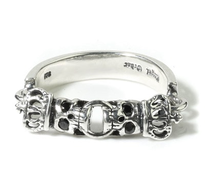 【本国オーダー・受注生産】Skull Chain w. CrownsW/ CZ Eyes