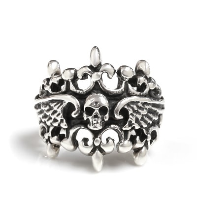 カスタム ロイヤルオーダー ヴァンパイア リング 指輪 ストーン 16号 スカル 楽天市場】BURDEN OF PROOF ハーフフェイス スカル リング 指輪 13〜25