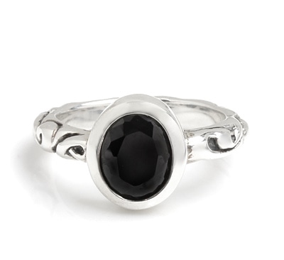 Ovate Crystal w/ Ribbon Band