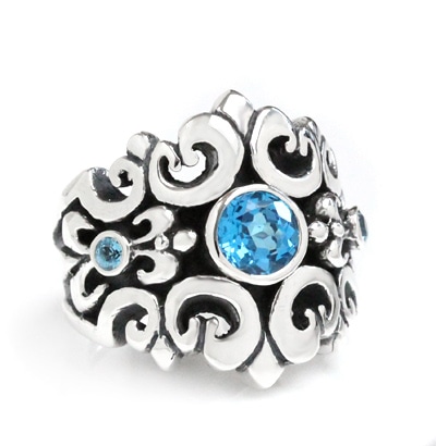 【本国オーダー・受注生産】NEW ORLEANS (w/ 3 BLUE　TOPAZ)