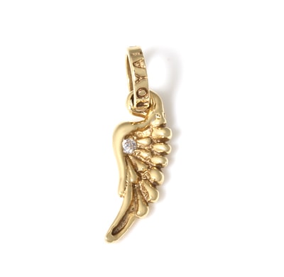 【お見積もり商品】18K YELLOWGOLD CITADEL WING 1 CZ PENDANT