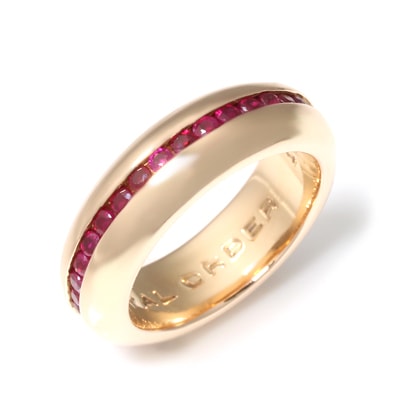 PLAIN w/ Rubie 18K PINKGOLD