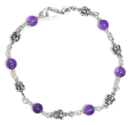 【本国オーダー・受注生産】Tiny Royal Crown & Amethyst beads Alternate