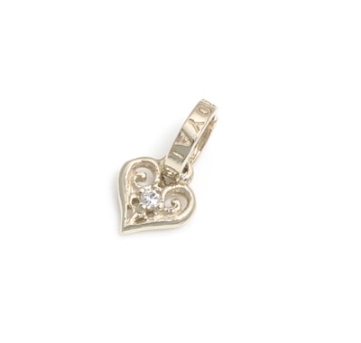 ܹ񥪡TINY ALLEGRA  HEART Wdiamond 18K GOLD