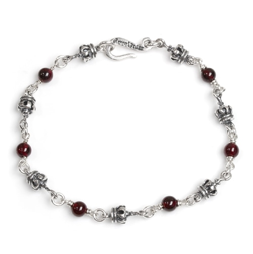 【本国オーダー・受注生産】Tiny Royal Crown & Garnet beads Alternate