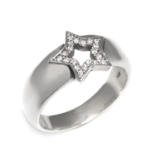 ܹ񥪡Serendipity Star Solid Band w/ Diamonds