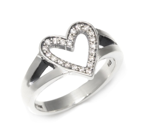 ܹ񥪡SERENDIPITY HEART OPEN BAND W DIAMONDS