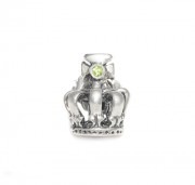 【本国オーダー・受注生産】HALF TINY CROWN STUD with Peridot(1個単位)