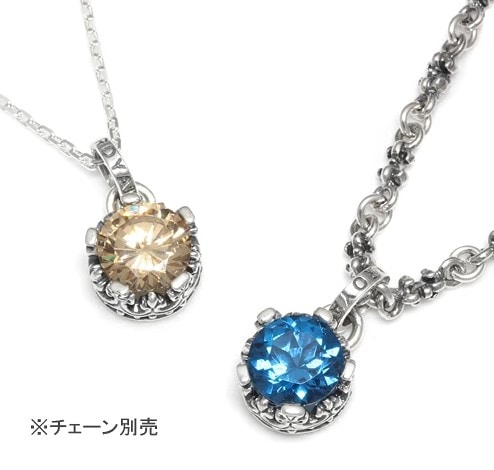 【custom PENDANT!!】TINY REGAL CROWN W/ CROSSE SET CZ