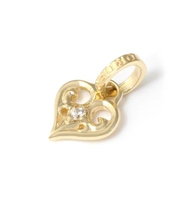 【お見積もり商品】【本国オーダー・受注生産】SMALL ALLEGRA HEART W/DIAMOND 18KGOLD