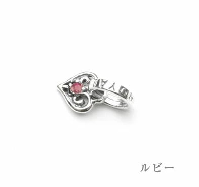 TINY ALLEGRA HEART w STONE(天然石)