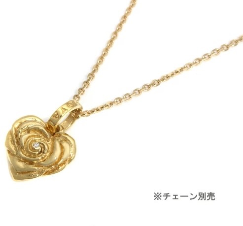 【お見積もり商品】【本国オーダー・受注生産】Small Heart Rose w/ Diamond 18K YELLOW