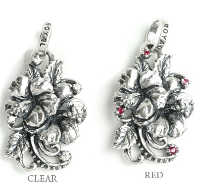 ロイヤルオーダー 2 HIBISCUS SMALL/LARGE WITH VINES AND CZS 詳細