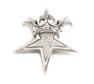【本国オーダー・受注生産】STAR W/CROWN W/ PAVE CZ