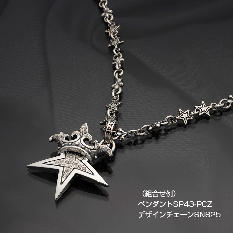 【本国オーダー・受注生産】STAR W/CROWN W/ PAVE CZ