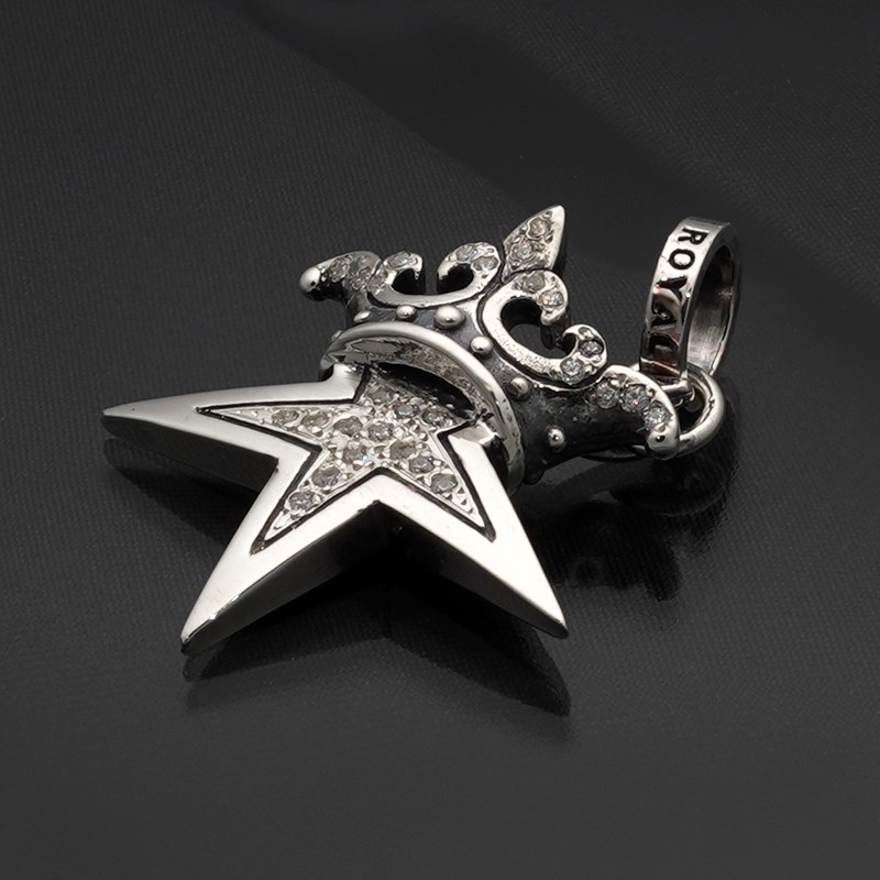 【本国オーダー・受注生産】STAR W/CROWN W/ PAVE CZ