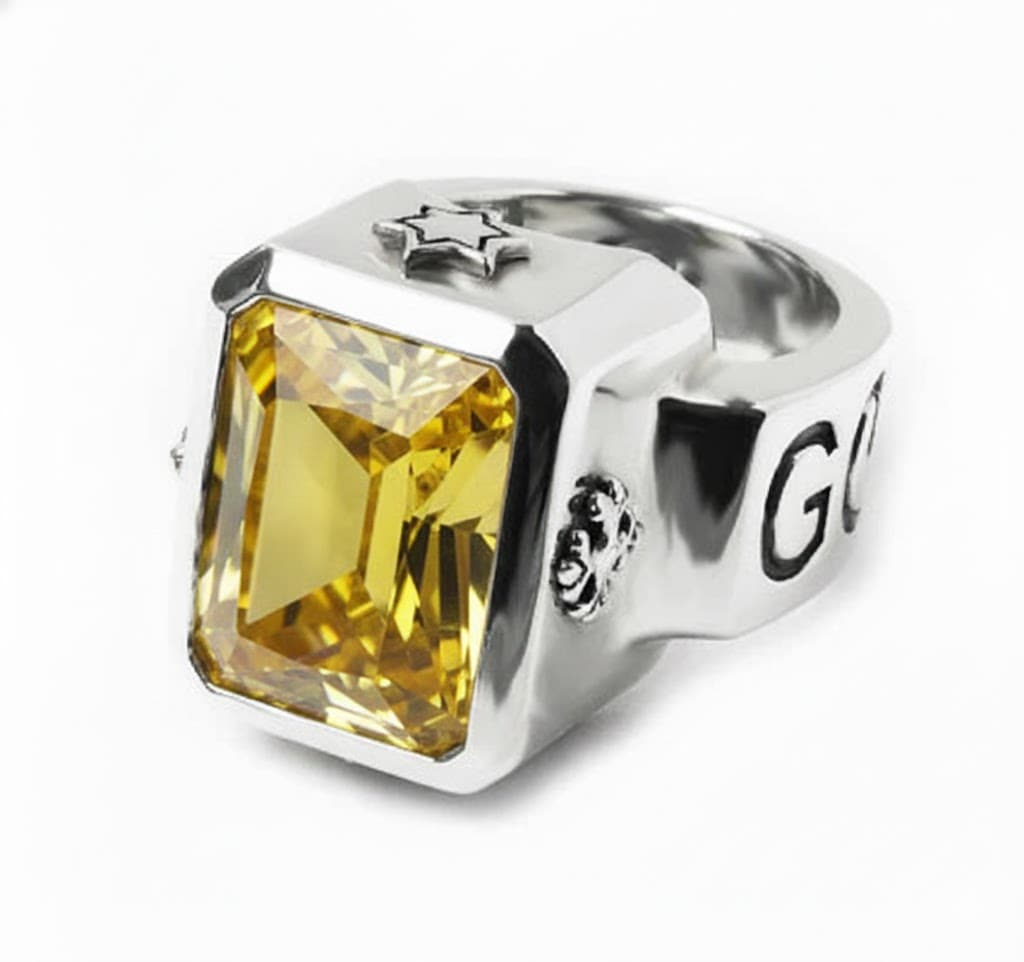 ロイヤルオーダー GODリング ロイヤルオーダー 【本国オーダー・受注生産】GOD SQUARE w/CRYSTAL