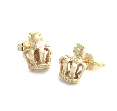 【本国オーダー・受注生産】Half TINY CROWN w/STUD 10KGOLD(1個単位)