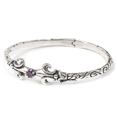 【本国オーダー・受注生産】Ribbon Cuff w/ FDLs & Crown CZ