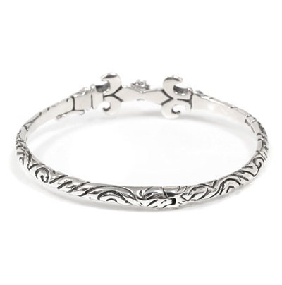 【本国オーダー・受注生産】Ribbon Cuff w/ FDLs & Crown CZ